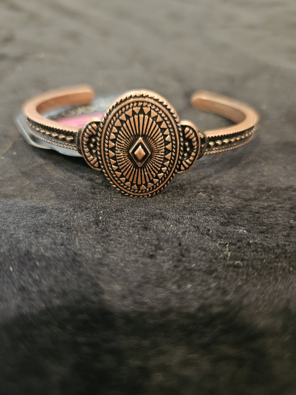 paparazzi Copper-Tone Etched Sunburst Cuff Bracelet